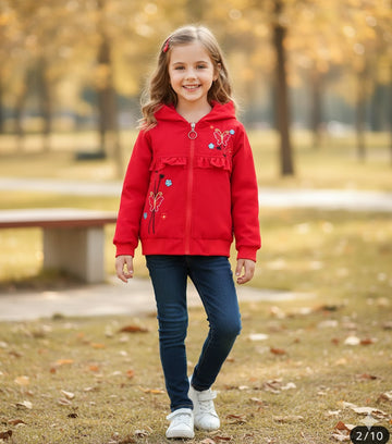 Girls jacket for winter in perfect fitting and fabric .
