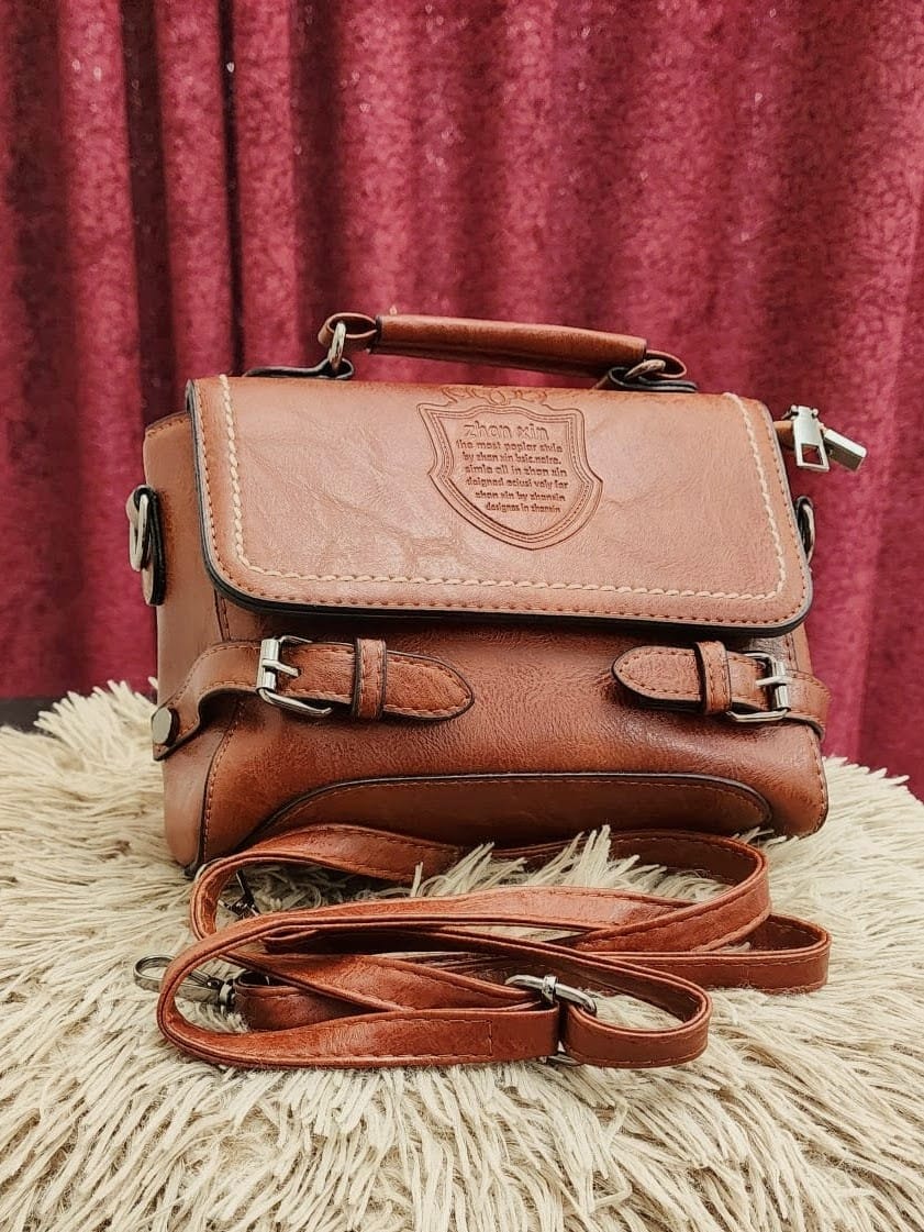 Large Capacity Shoulder Crossbody Bag PU Leather