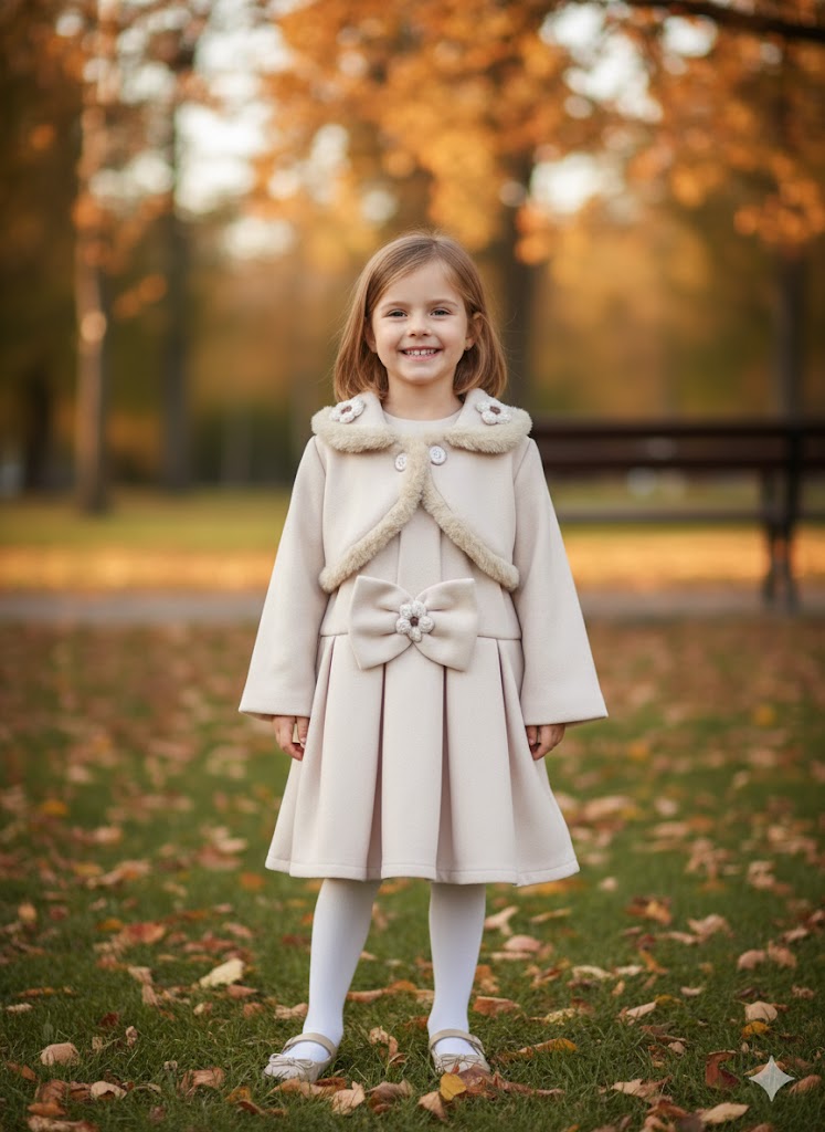 beautiful baby frok for winters