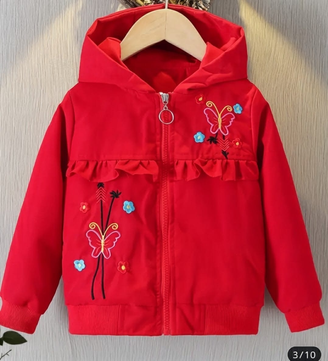 Girls jacket for winter in perfect fitting and fabric .