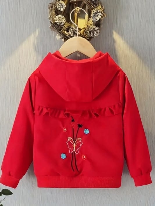 Girls jacket for winter in perfect fitting and fabric .